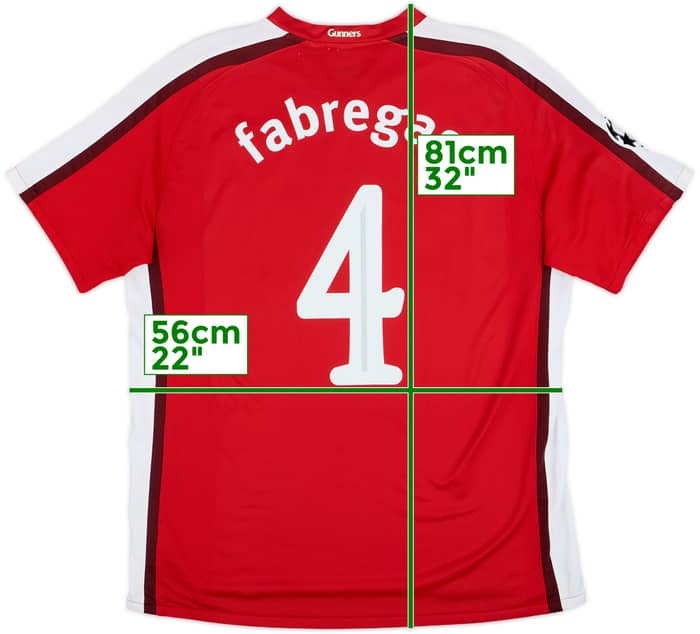 2008-10 Arsenal Home Shirt Fabregas #4 - 10/10 - (L)