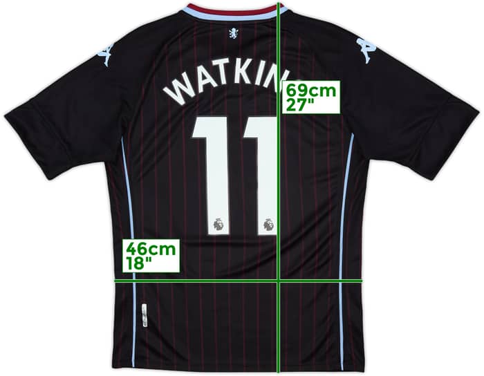 2020-21 Aston Villa Away Shirt Watkins #11 - 8/10 - (M)