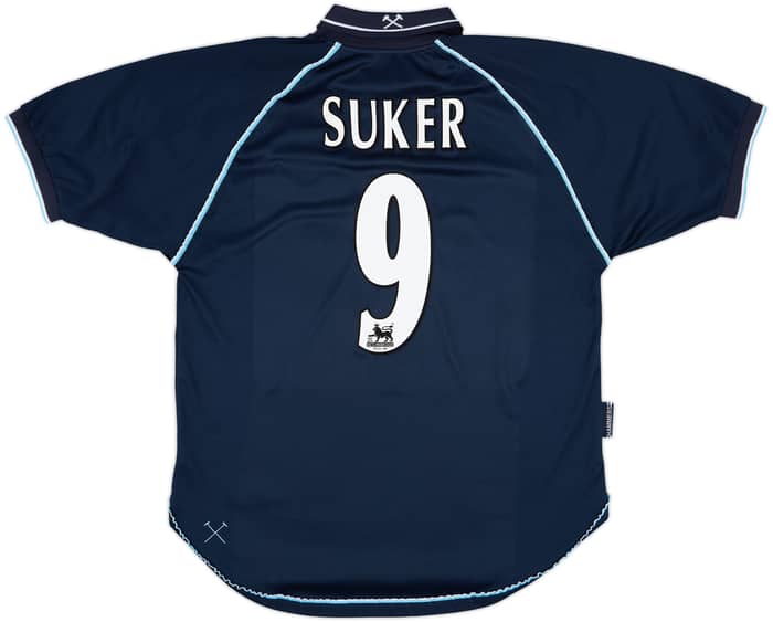 1999-01 West Ham Third Shirt Suker #9 - 9/10 - (XL)