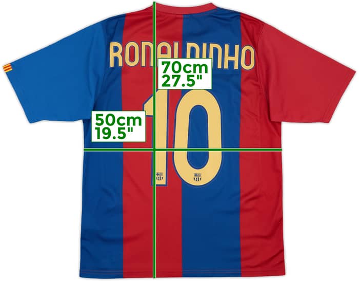 2006-07 Barcelona Basic Home Shirt Ronaldinho #10 - 10/10 - (M)