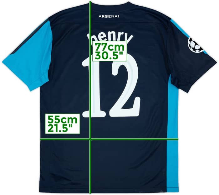 2011-12 Arsenal Camiseta Visitante Henry #12 - 7/10 - (L)