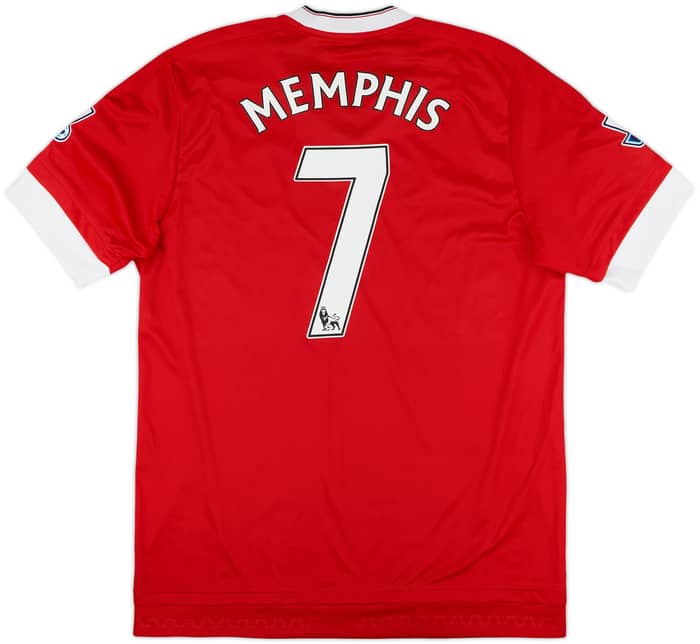 2015-16 Manchester United Home Shirt Memphis #7 - 8/10 - (M)