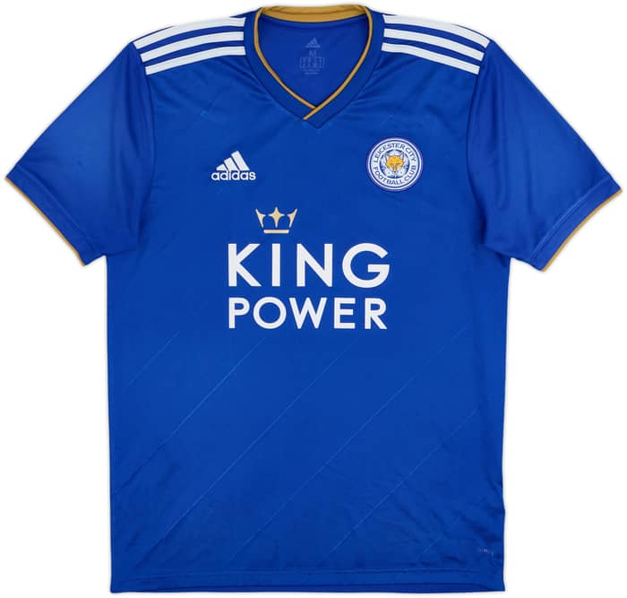 2018-19 Leicester Home Shirt Vardy #9 - 8/10 - (M)
