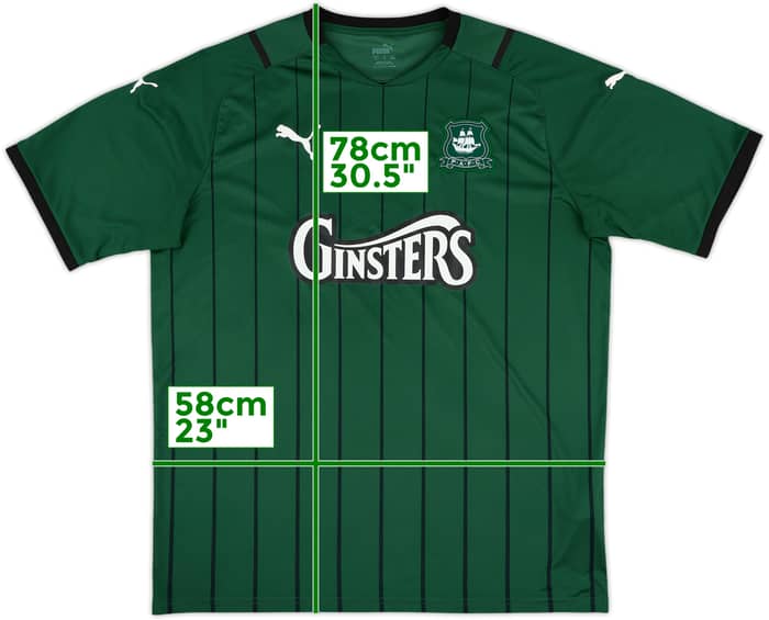 2021-22 Plymouth Argyle Home Shirt - 10/10 - (XL)