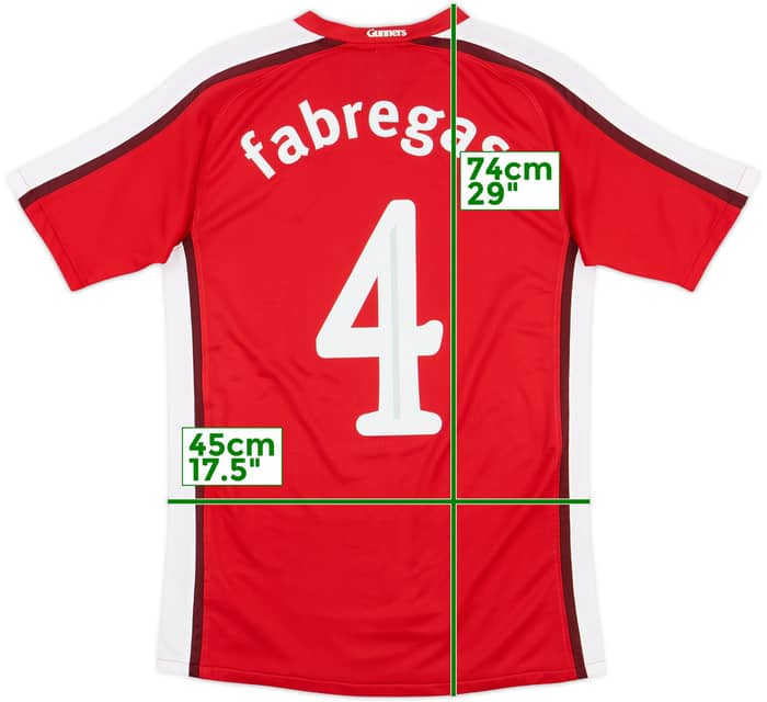 2008-10 Arsenal Home Shirt Fabregas #4 - 8/10 - (XL.Boys)