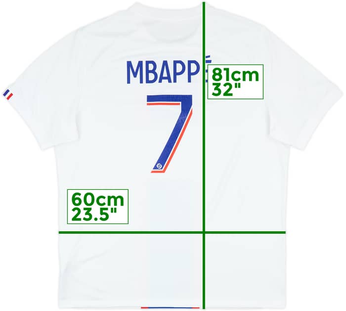 2022-23 Paris Saint-Germain Third Shirt Mbappe #7 - 8/10 - (XL)