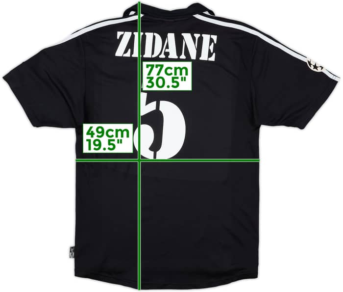 2001 Real Madrid Away Shirt Zidane #5 - 9/10 - (S)