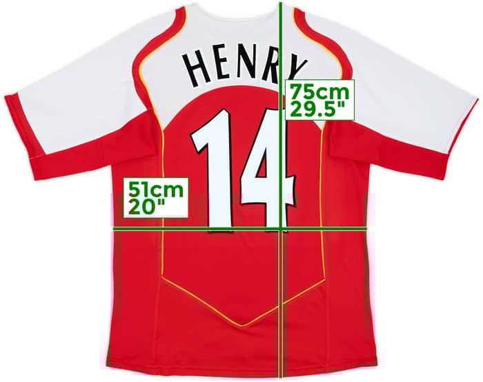 2004-05 Arsenal Home Shirt Henry #14 - 8/10 - (M)