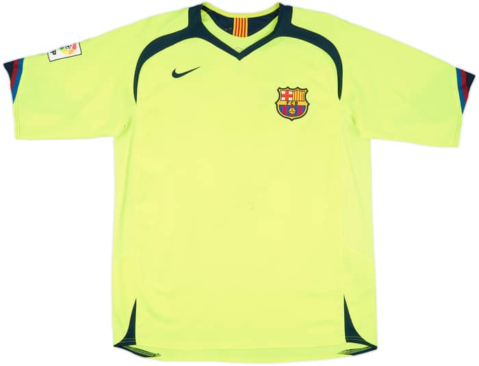 2005-06 Barcelona Away Shirt Ronaldinho #10 - 7/10 - (L)