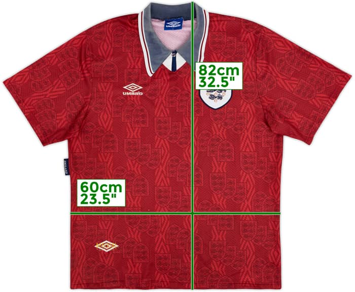 1993-95 England Away Shirt - 6/10 - (XXL)
