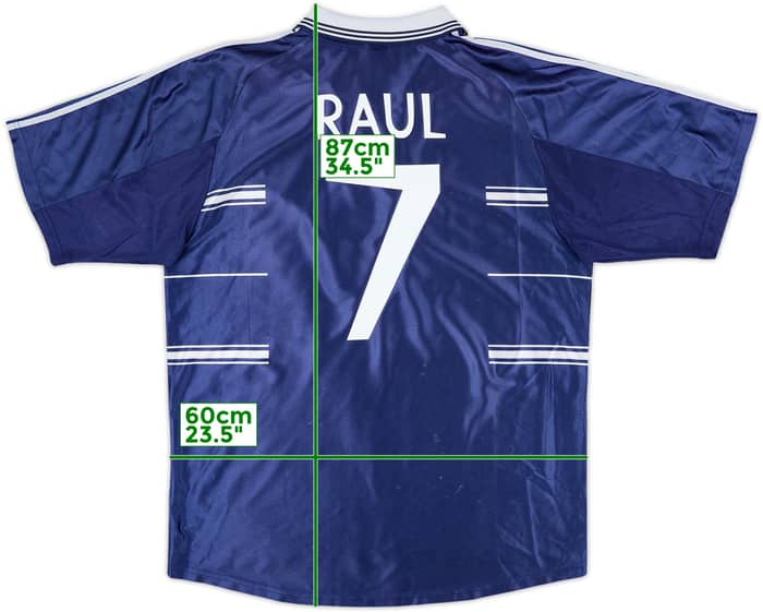 1998-99 Real Madrid Away Shirt Raul #7 - 7/10 - (XL)