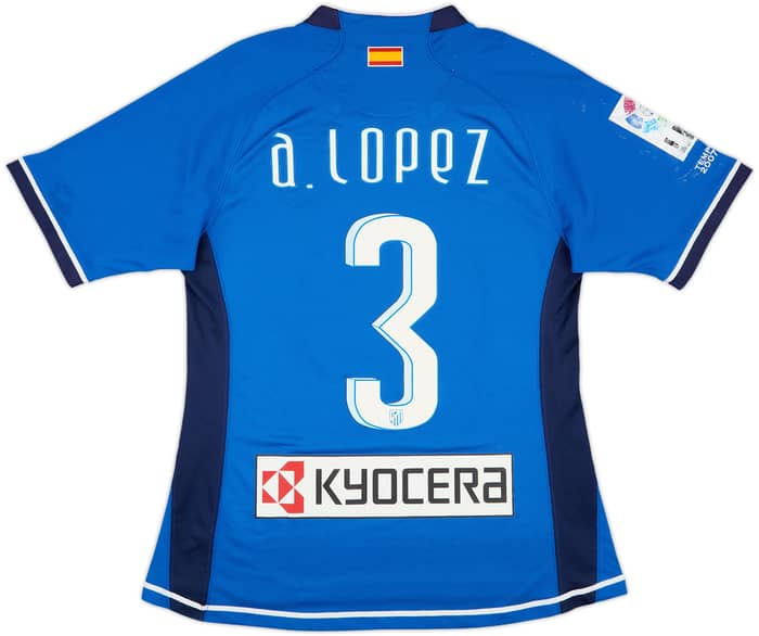 2007-08 Atletico Madrid Player Issue Away Shirt A.López #3 - 5/10 - (M)