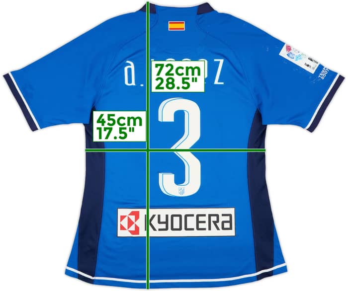 2007-08 Atletico Madrid Player Issue Away Shirt A.López #3 - 5/10 - (M)