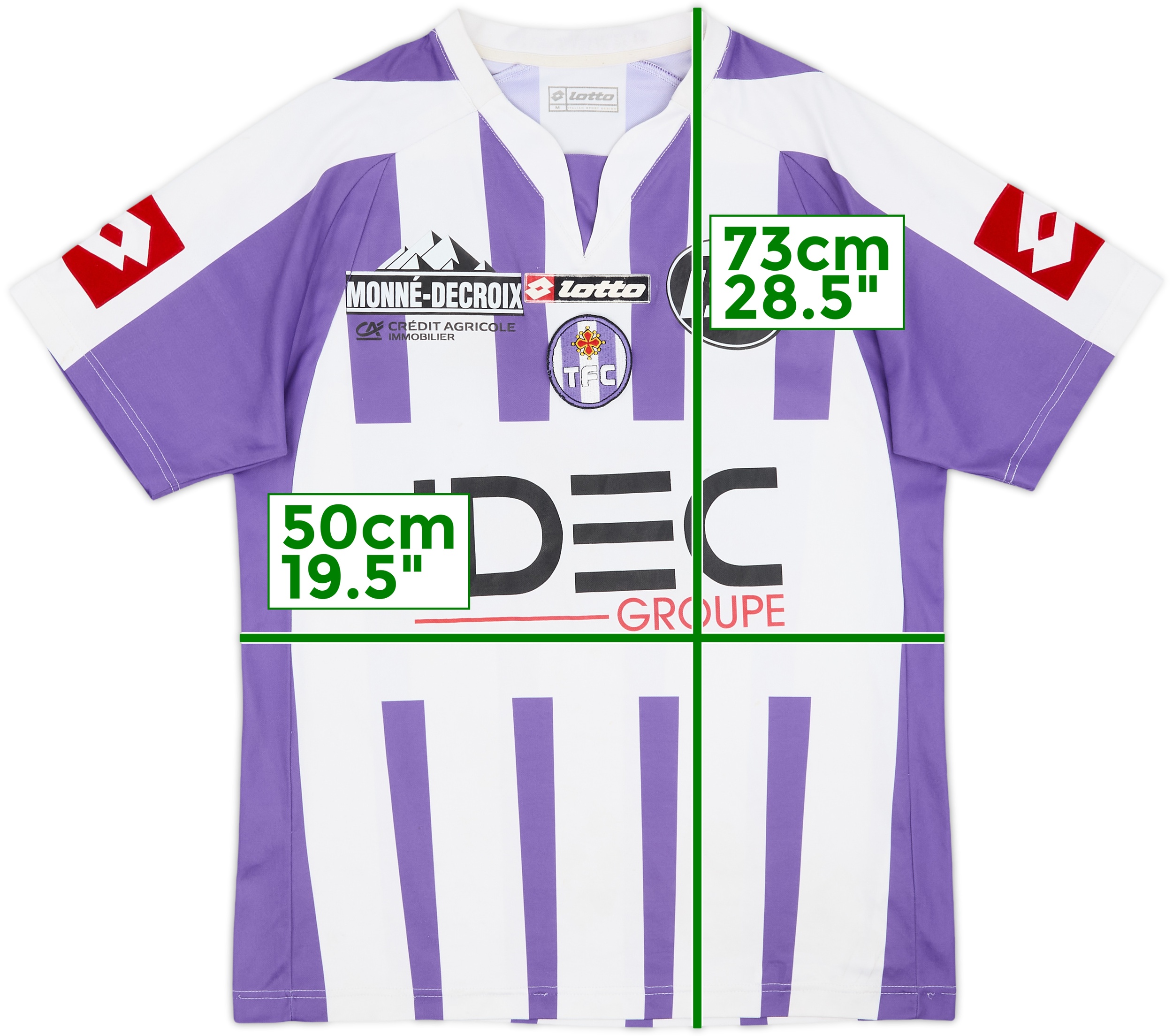 2007-08 Toulouse Home Shirt - 6/10 - (M)
