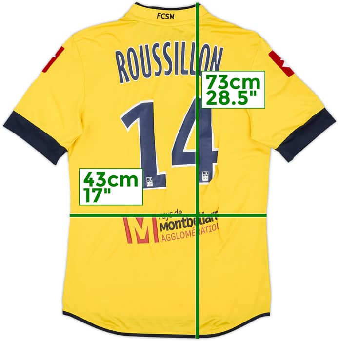 2013-14 Sochaux Home Shirt Roussillon #14 - 8/10 - (M)