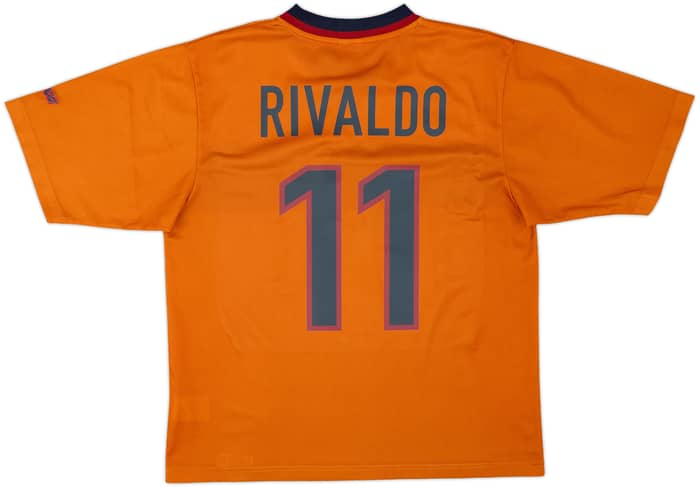 1998-00 Barcelona Basic Third Shirt Rivaldo #11 - 10/10 - (M)