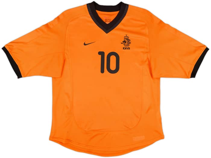 2000-02 Netherlands Home Shirt Bergkamp #10 - 6/10 - (S)