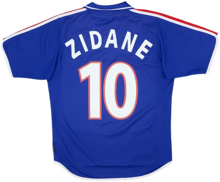 2000-02 France Home Shirt Zidane #10 - 8/10 - (S)