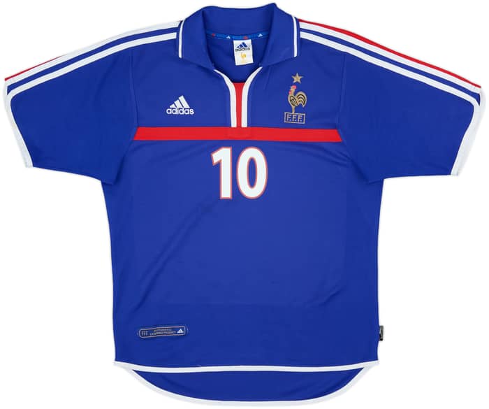 2000-02 France Home Shirt Zidane #10 - 8/10 - (S)