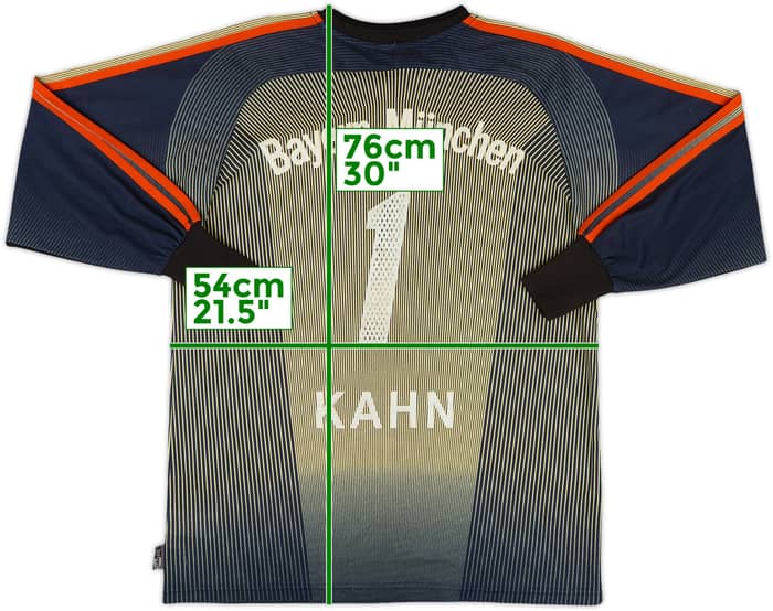 2003-04 Bayern Munich GK Shirt Kahn #1 - 6/10 - (S)