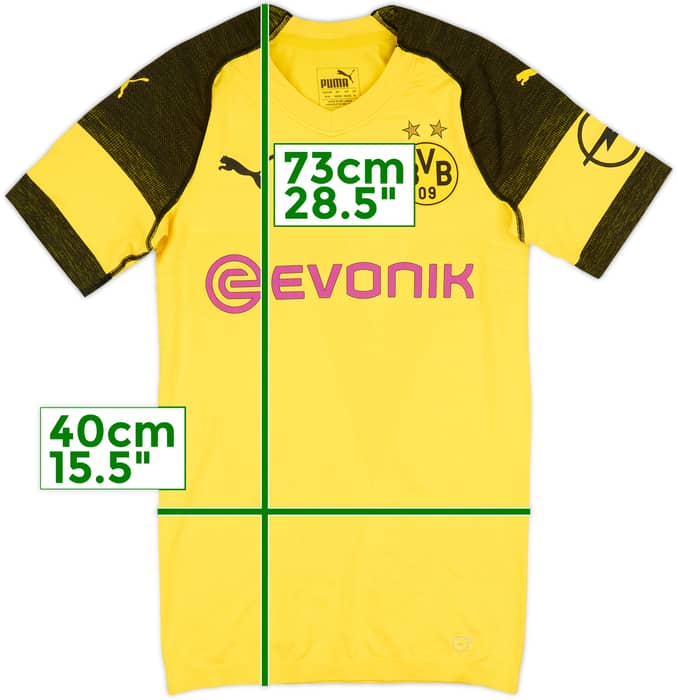 2018-19 Borussia Dortmund Player Issue Home Shirt - 8/10 - (M)