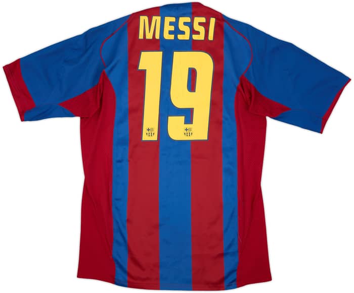 2004-05 Barcelona Home Shirt Messi #19 - 7/10 - (L)