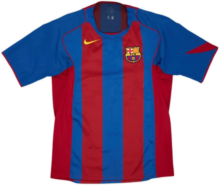 2004-05 Barcelona Home Shirt Messi #19 - 7/10 - (L)