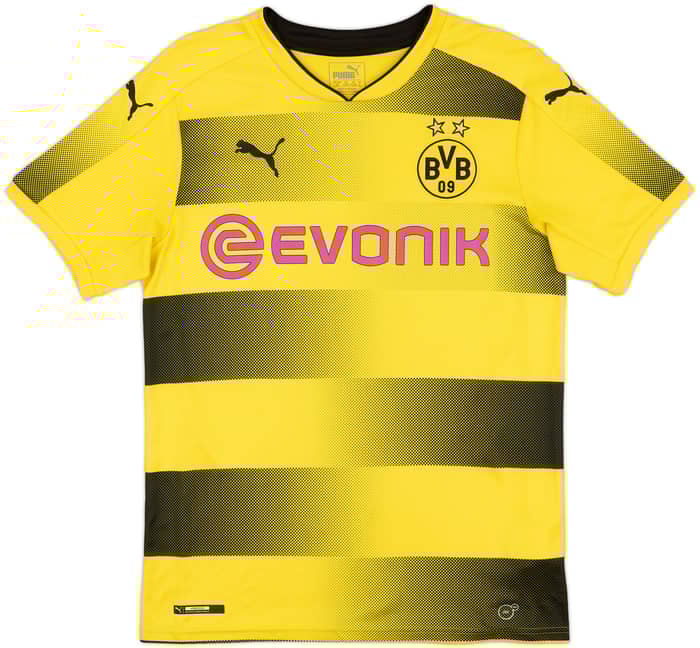 2017-18 Borussia Dortmund Home Shirt Aubameyang #17 - 6/10 - (S)