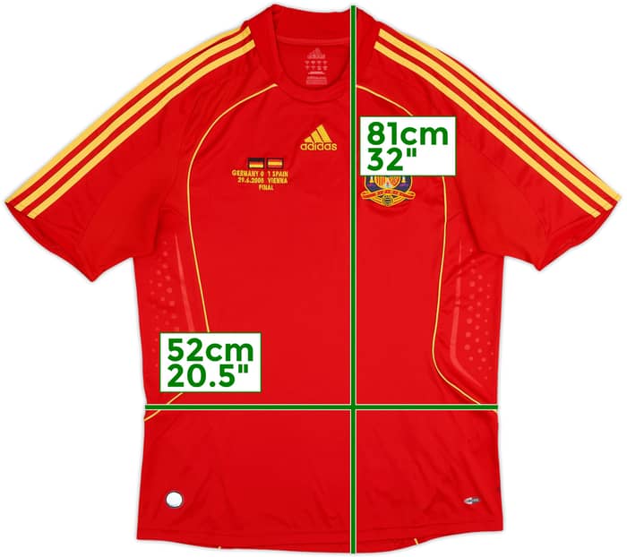 2007-09 Spain 'Squad Signed' Home Shirt - 8/10 - (L)