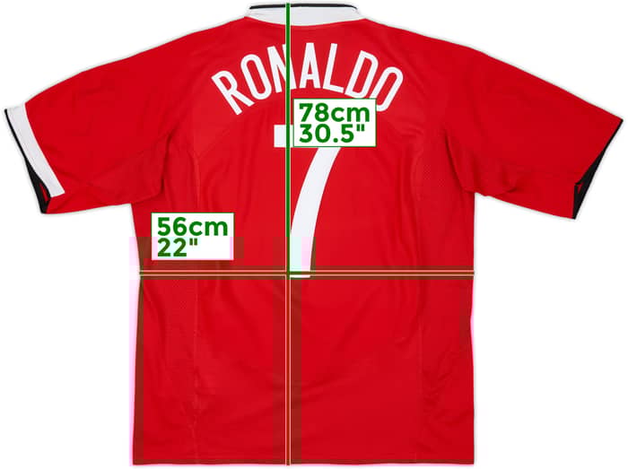 2004-06 Manchester United Home Shirt Ronaldo #7 - 6/10 - (L)