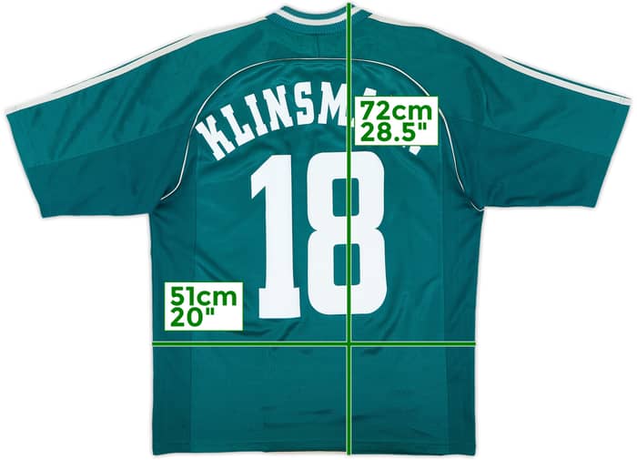 1998-00 Germany Away Shirt Klinsmann #18 - 7/10 - (M)