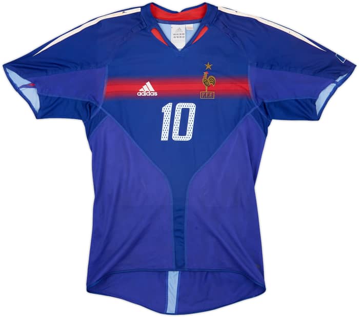 2004-06 France Home Shirt Zidane #10 - 5/10 - (S)