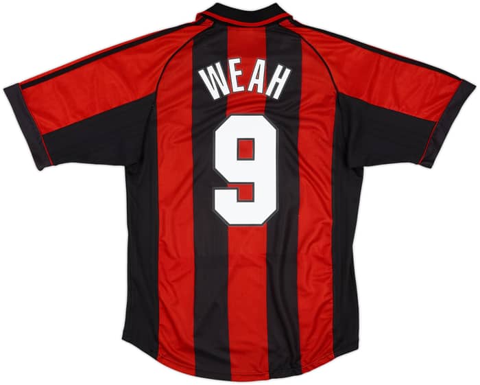 1998-00 AC Milan Home Shirt Weah #9 - 5/10 - (L)