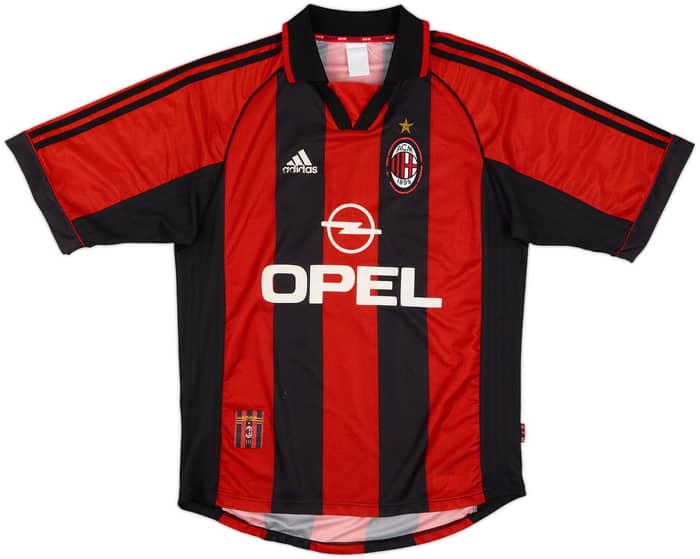 1998-00 AC Milan Home Shirt Weah #9 - 5/10 - (L)