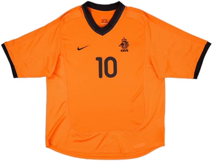 2000-02 Netherlands Home Shirt Bergkamp #10 - 7/10 - (L)