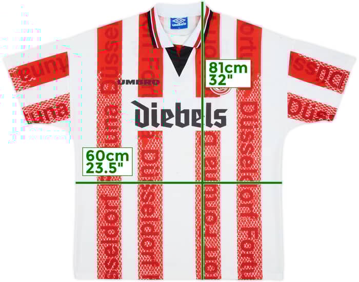 1996-98 Fortuna Dusseldorf Home Shirt - 8/10 - (XL)