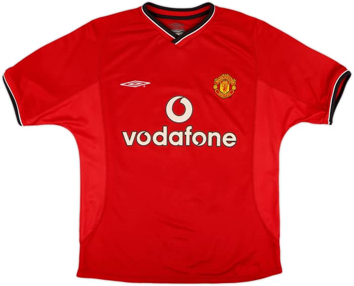 2000-02 Manchester United Home Shirt Scholes #18 - 10/10 - (Y)