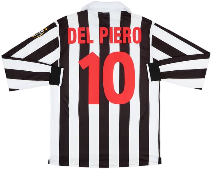1998-99 Juventus Home L/S Shirt Del Piero #10 - 8/10 - (M)