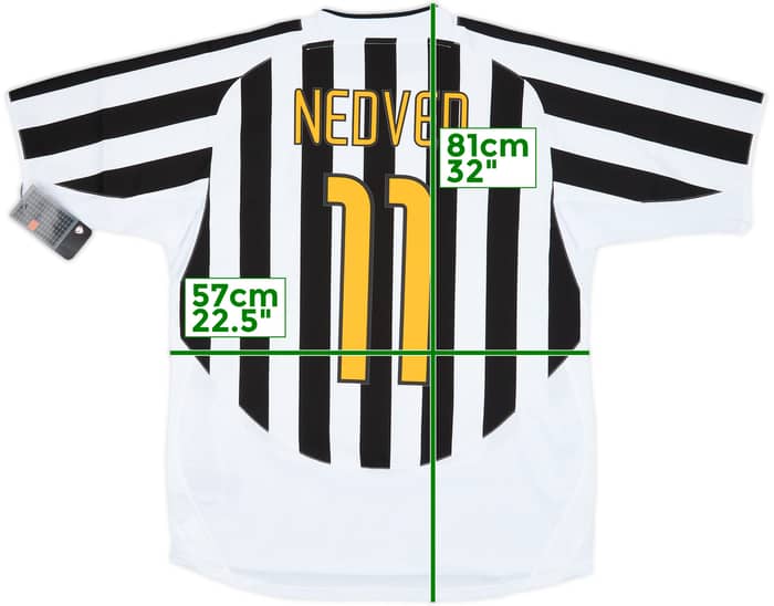 2003-04 Juventus Player Issue Home Shirt Nedved #11 (L)