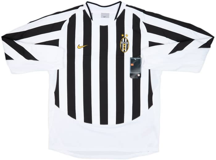 2003-04 Juventus Player Issue Home L/S Shirt Nedved #11 (L)