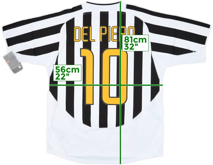 2003-04 Juventus Player Issue Home Shirt Del Piero #10 (L)