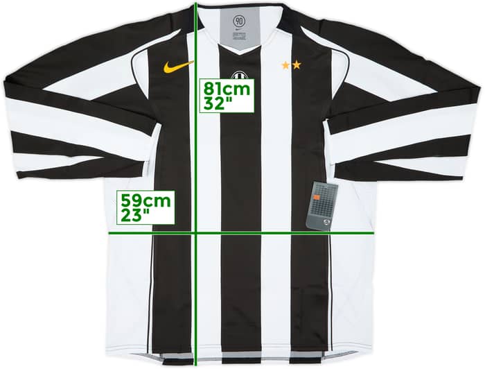 2004-05 Juventus Player Issue Home L/S Shirt (XXL)