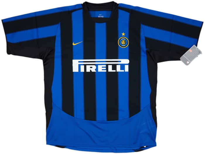 2003-04 Inter Milan Player Issue Home Shirt Adriano #10 (XL)