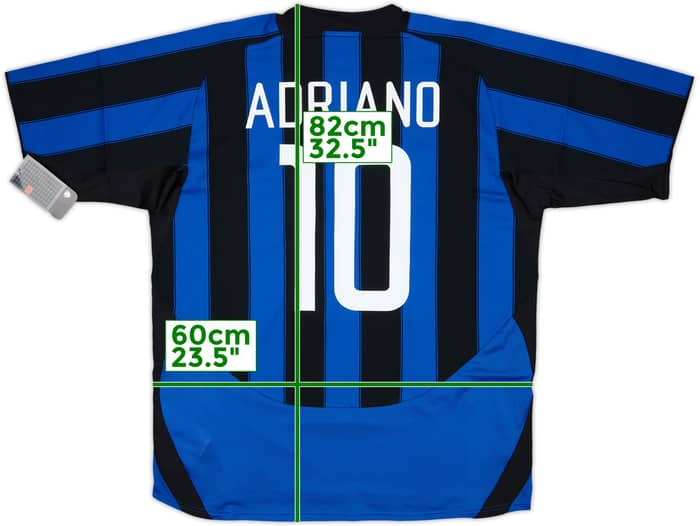 2003-04 Inter Milan Player Issue Home Shirt Adriano #10 (XL)
