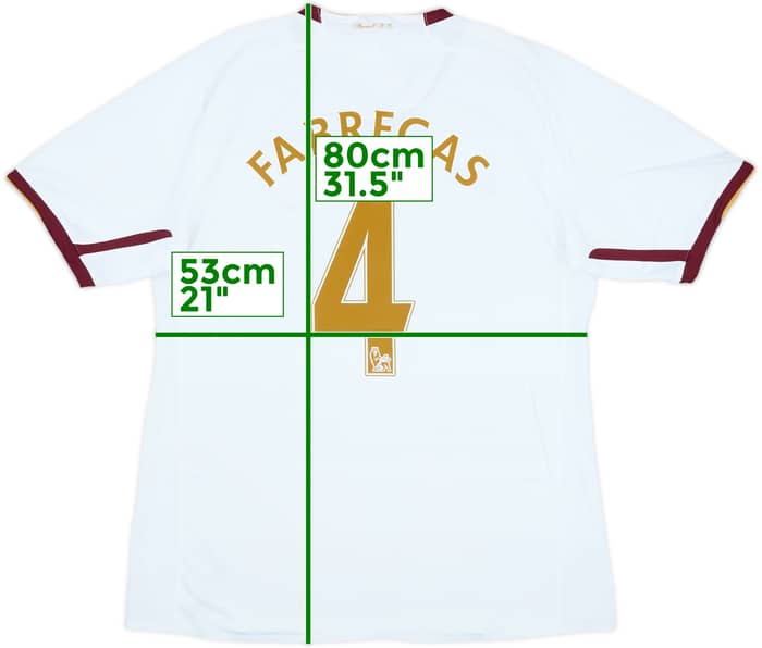 2007-08 Arsenal Player Issue Away Shirt Fabregas #4 (XL)