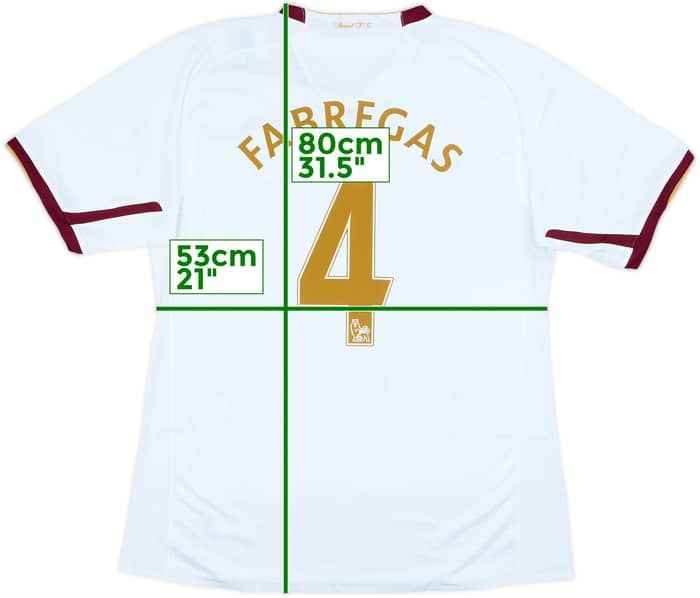 2007-08 Arsenal Player Issue Away Shirt Fabregas #4 (XL)