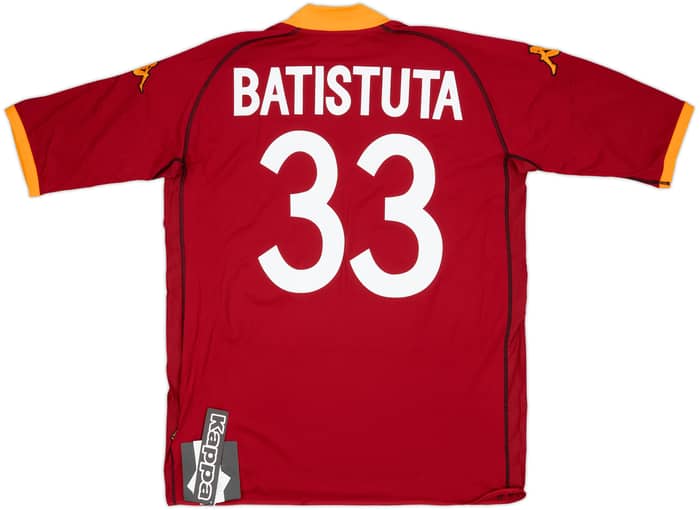 2002-03 Roma Home Shirt Batistuta #33 (3XL)