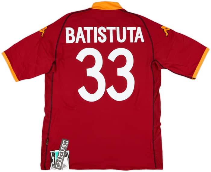 2002-03 Roma Home Shirt Batistuta #33 (3XL)