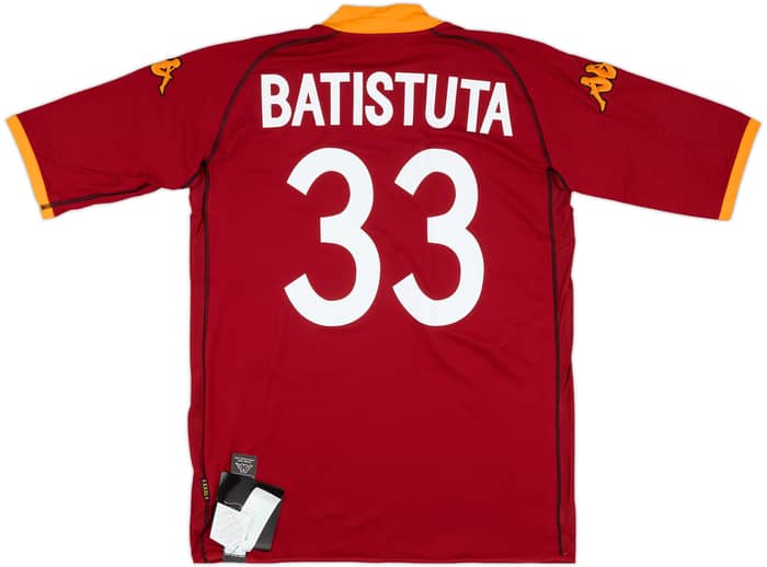 2002-03 Roma Home Shirt Batistuta #33 (3XL)