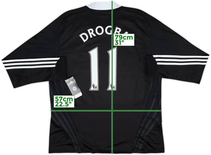 2008-09 Chelsea Player Issue Away L/S Shirt Drogba #11 (L)